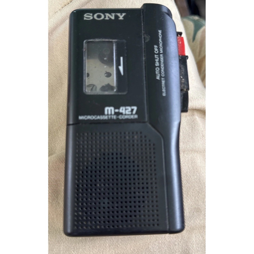 Sony Handheld Microcassette‎ Voice Recorder M-427 for Parts/Repair